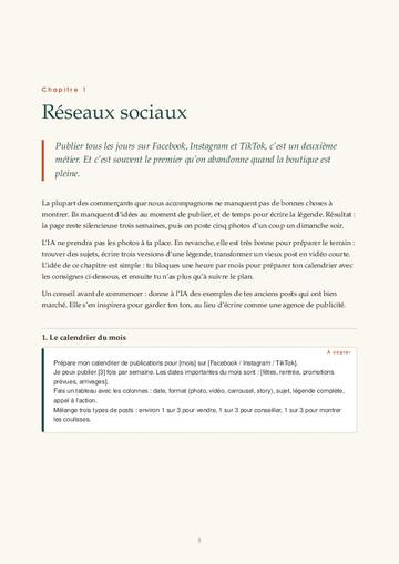 Ouverture du chapitre Réseaux sociaux