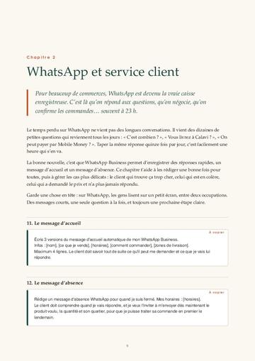Page du chapitre WhatsApp